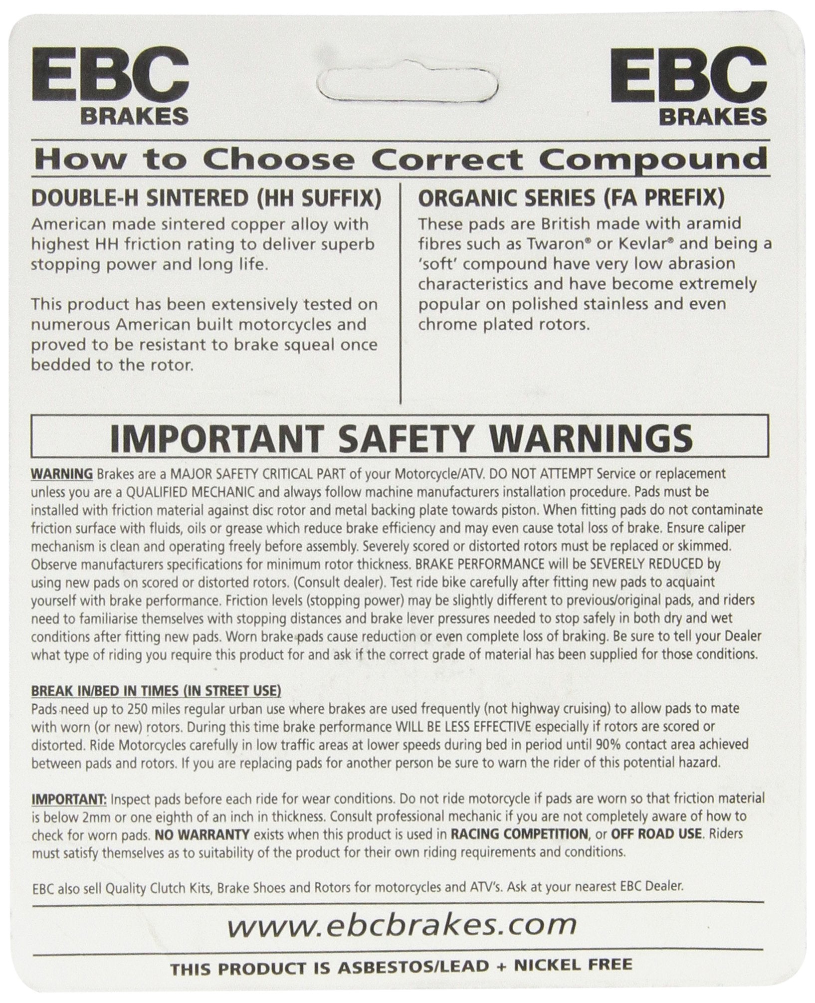 EBC FA400HH packaging image showing clear labeling for quick installation