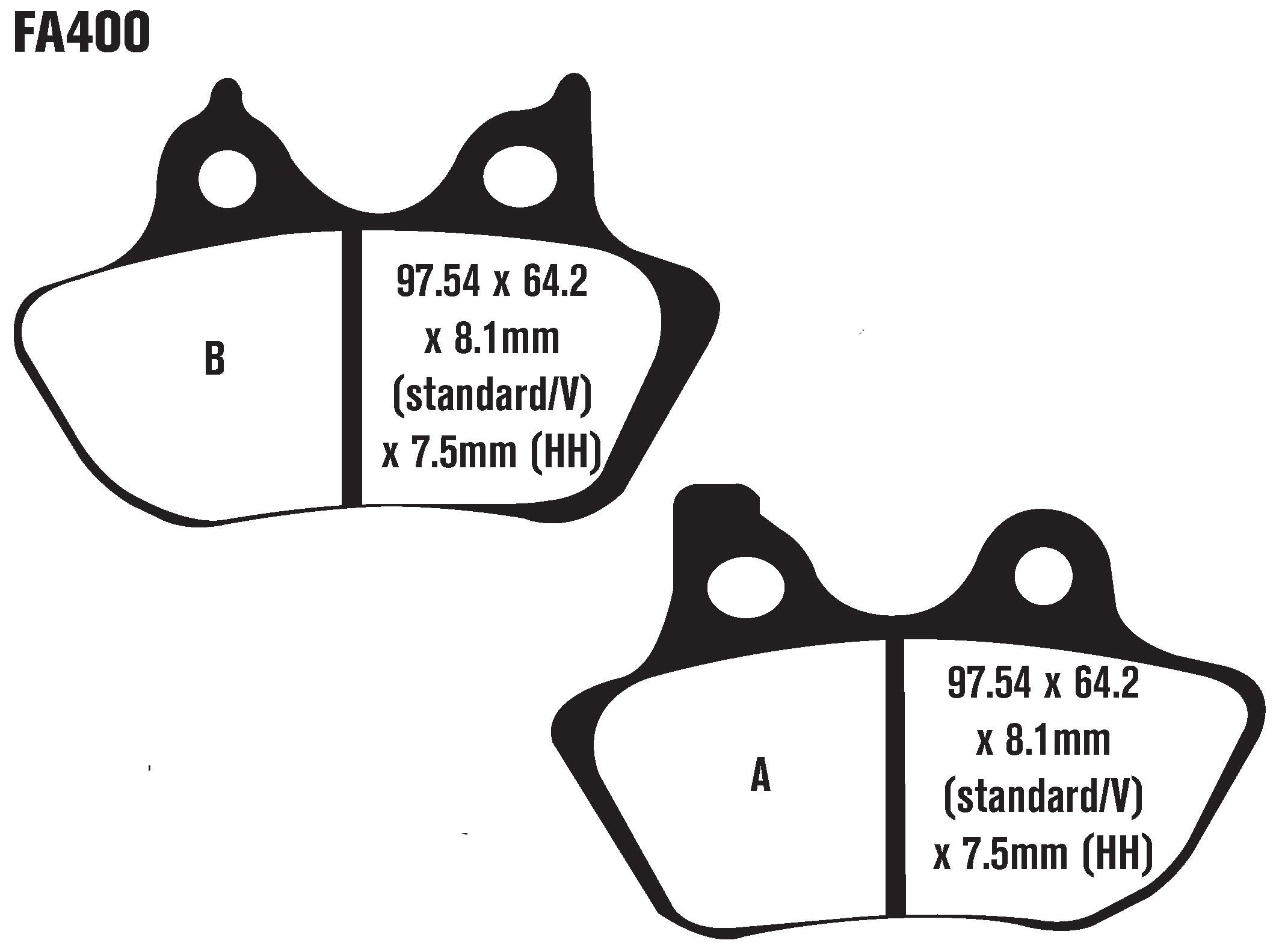 EBC FA400V disc brake pad installation view highlighting vehicle-specific fit and easy replacement.