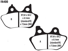 EBC FA400V disc brake pad installation view highlighting vehicle-specific fit and easy replacement.