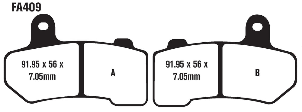 EBC FA409V pad packaging shows clear branding and easy identification for quick shopping.