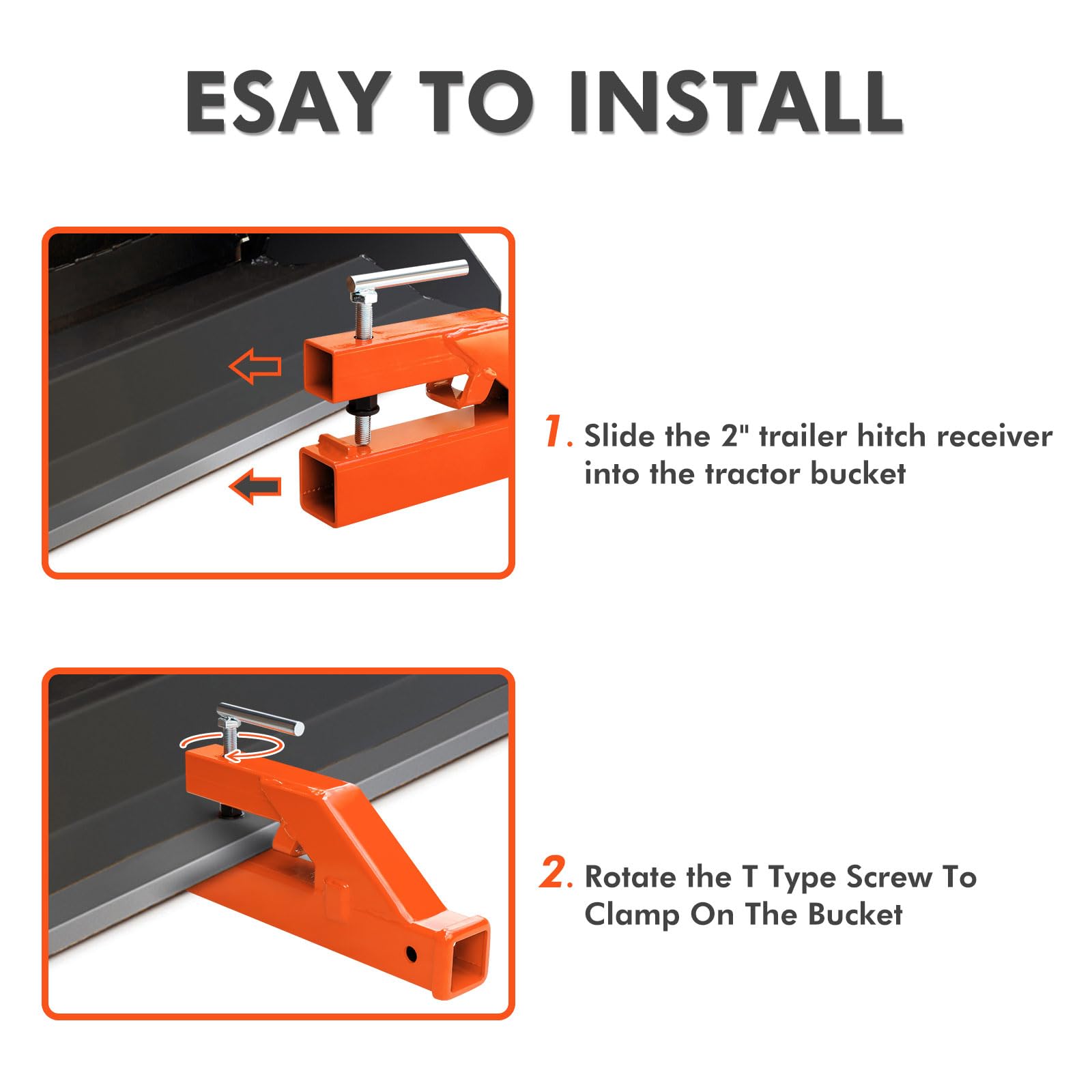 EBESTTECH red powder-coated finish highlights rugged outdoor use