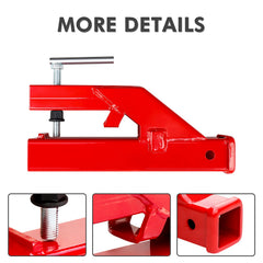 EBESTTECH red powder-coated hitch body resists outdoor wear