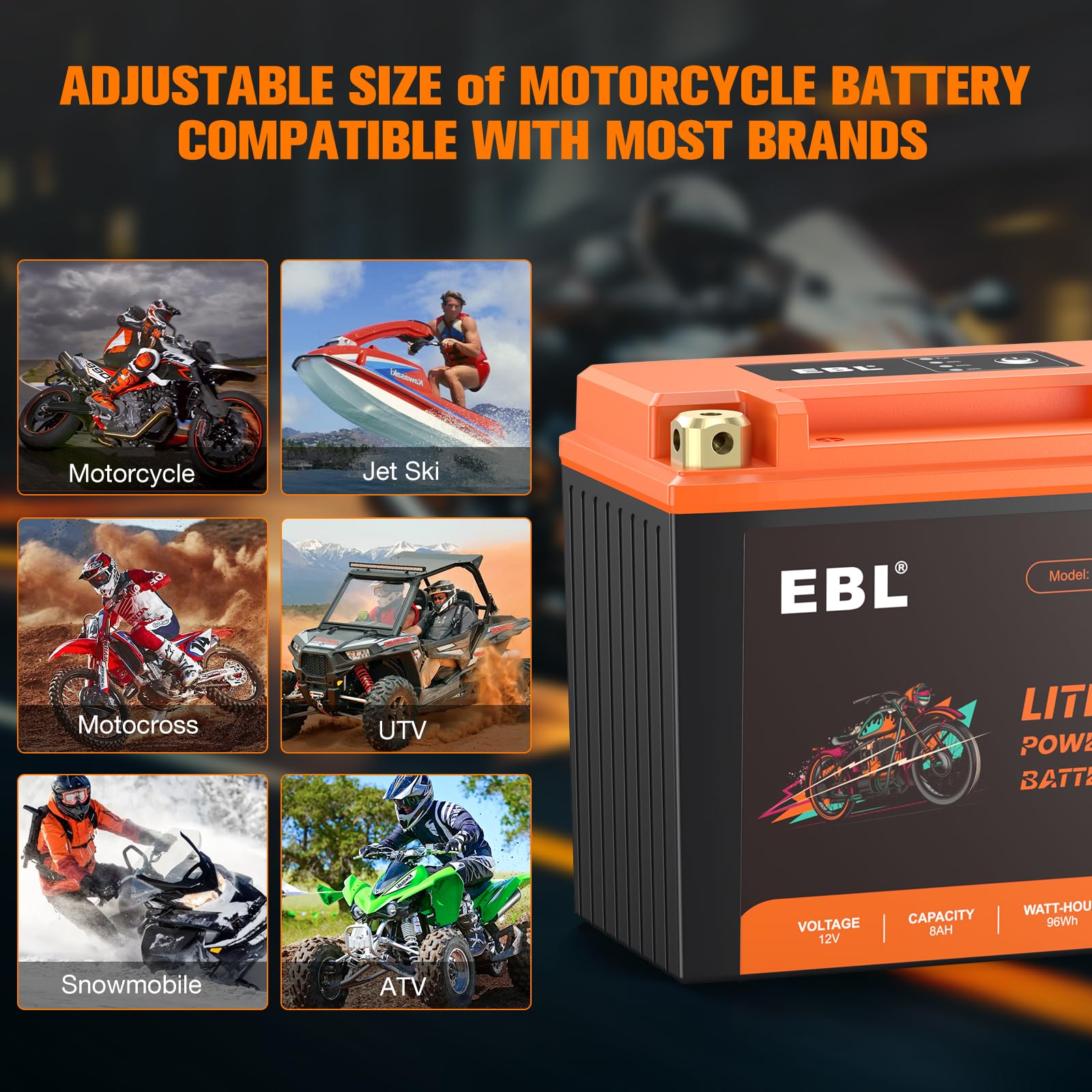 EBL universal-fit mounting options for diverse powersports vehicles