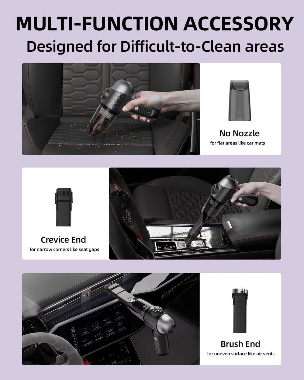 EBOSSOM Enlarged Suction Opening 1.8-inch expands reach for broader cleaning.