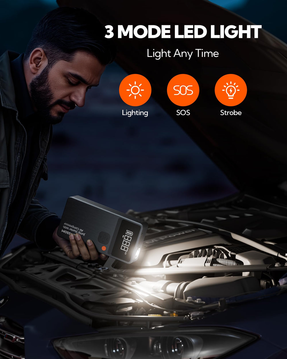 EBOSSOM JC8 44Wh capacity supports multiple recharges during travel
