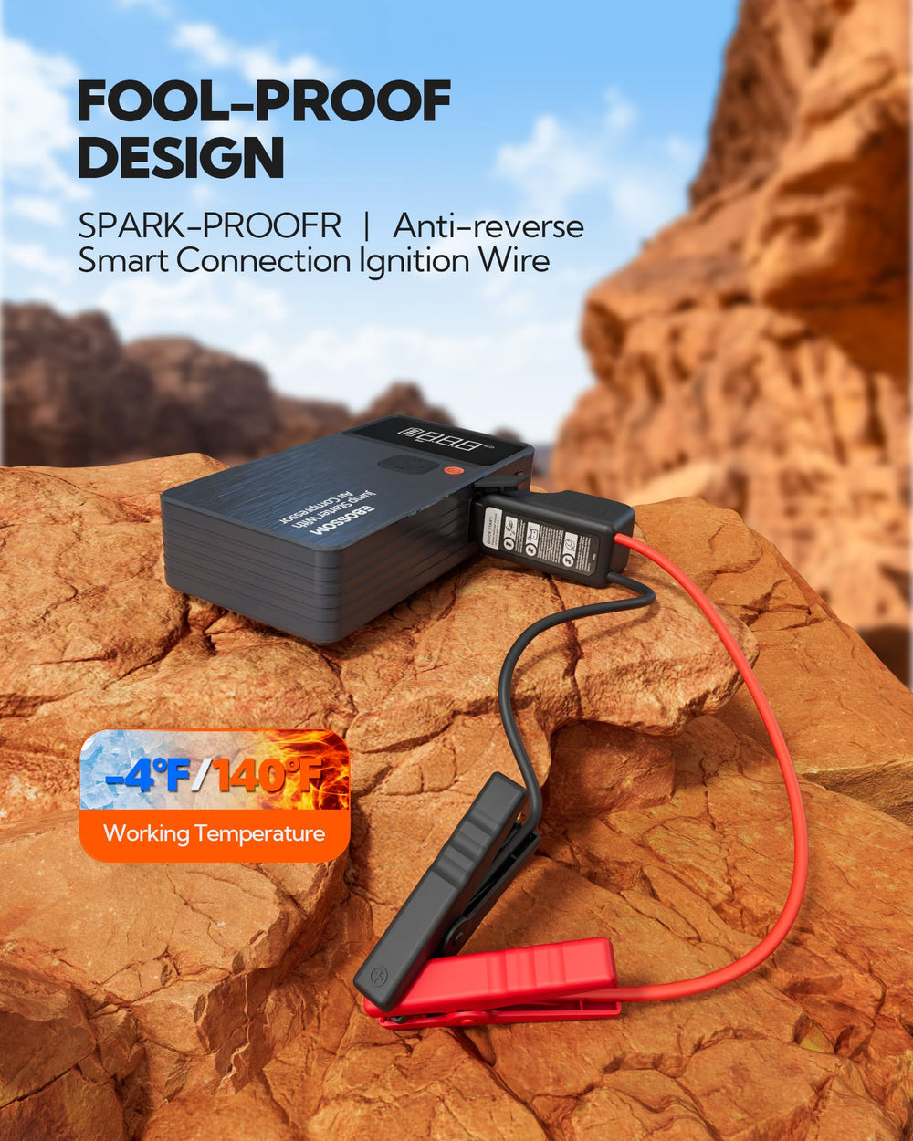 EBOSSOM JC8 LCD tire pressure display provides real-time readings during inflation