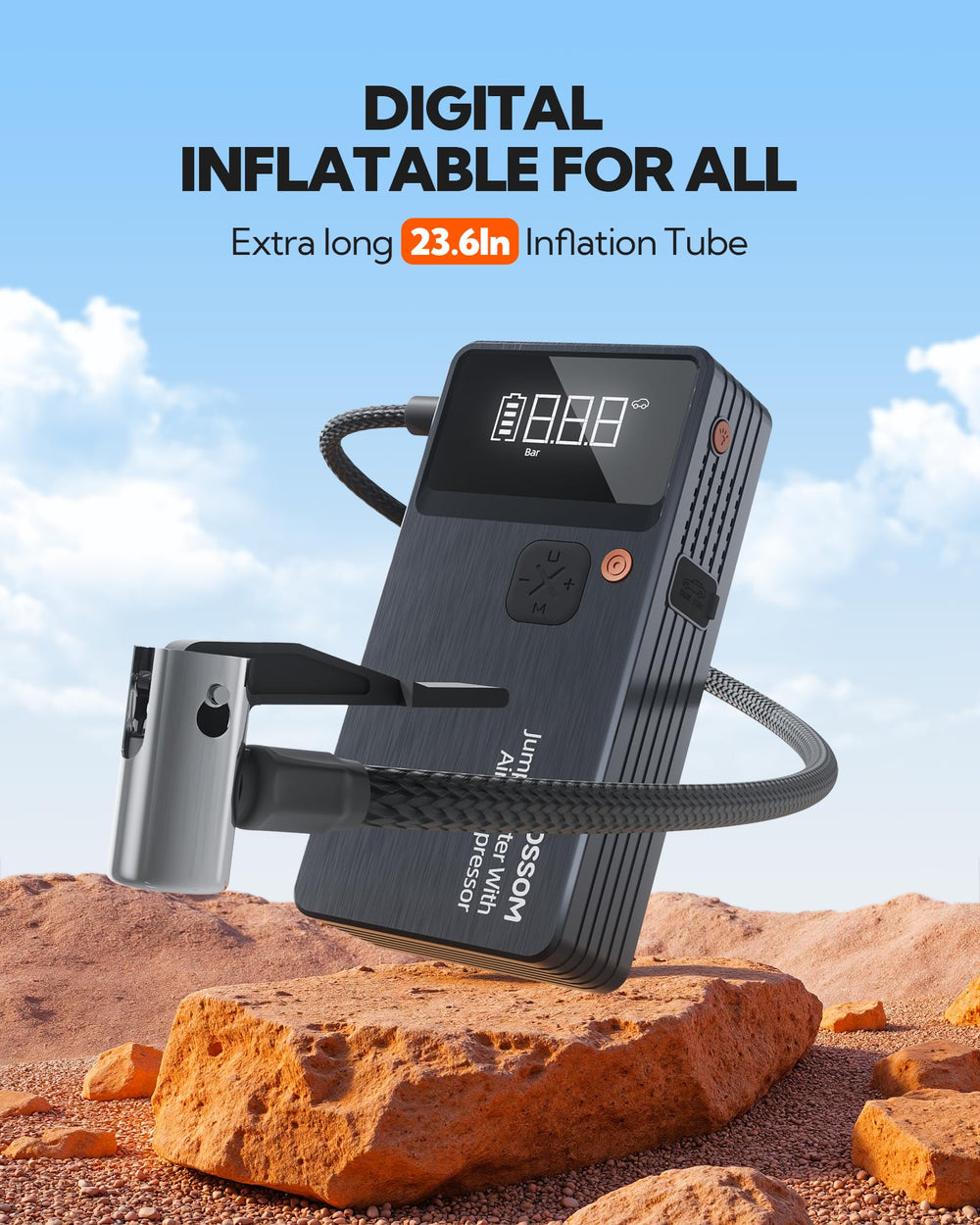 EBOSSOM JC8 smart jumper cables connect safely with anti-reverse protection