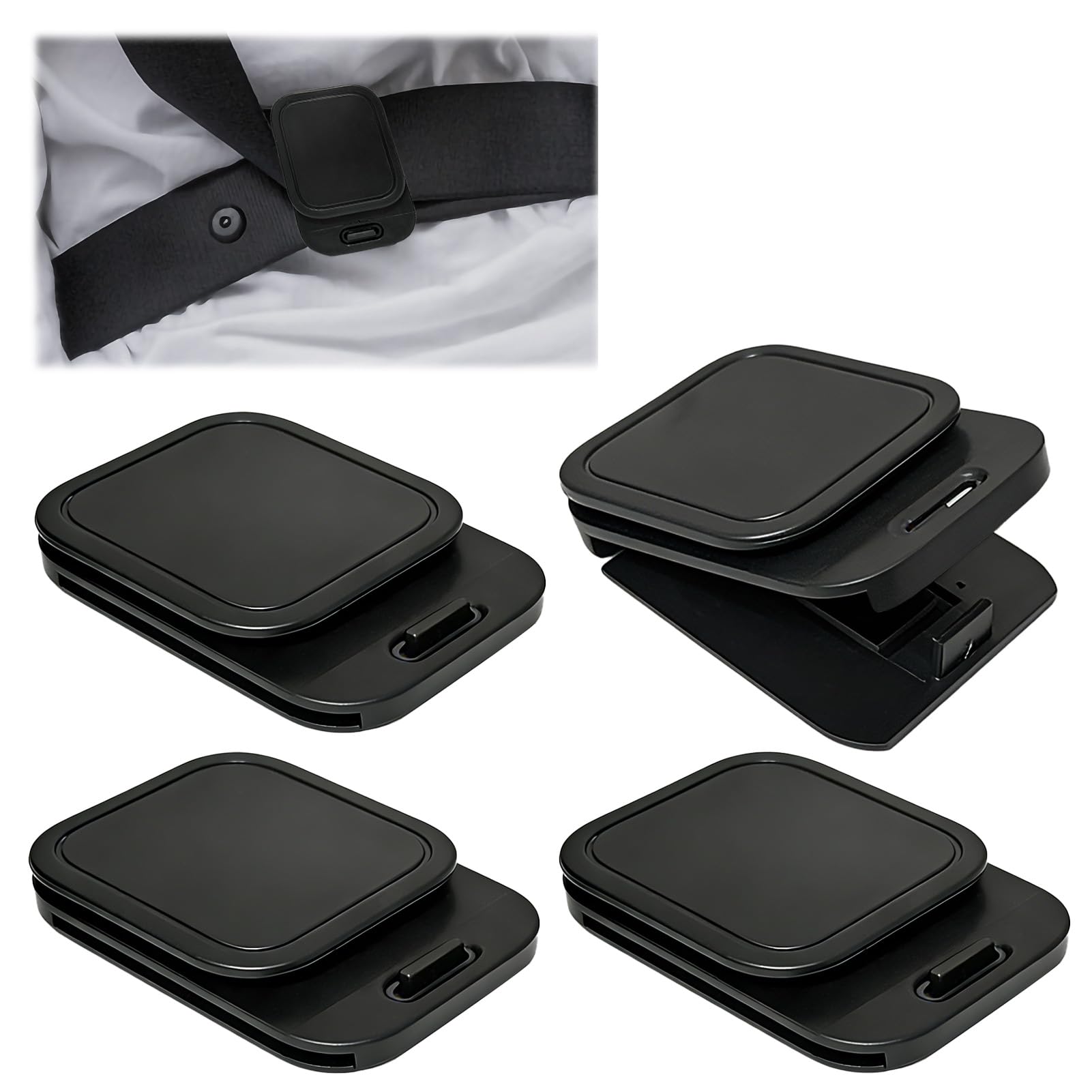 EBQOSK seatbelt clip adjustable 2.9-inch height for comfortable wear.