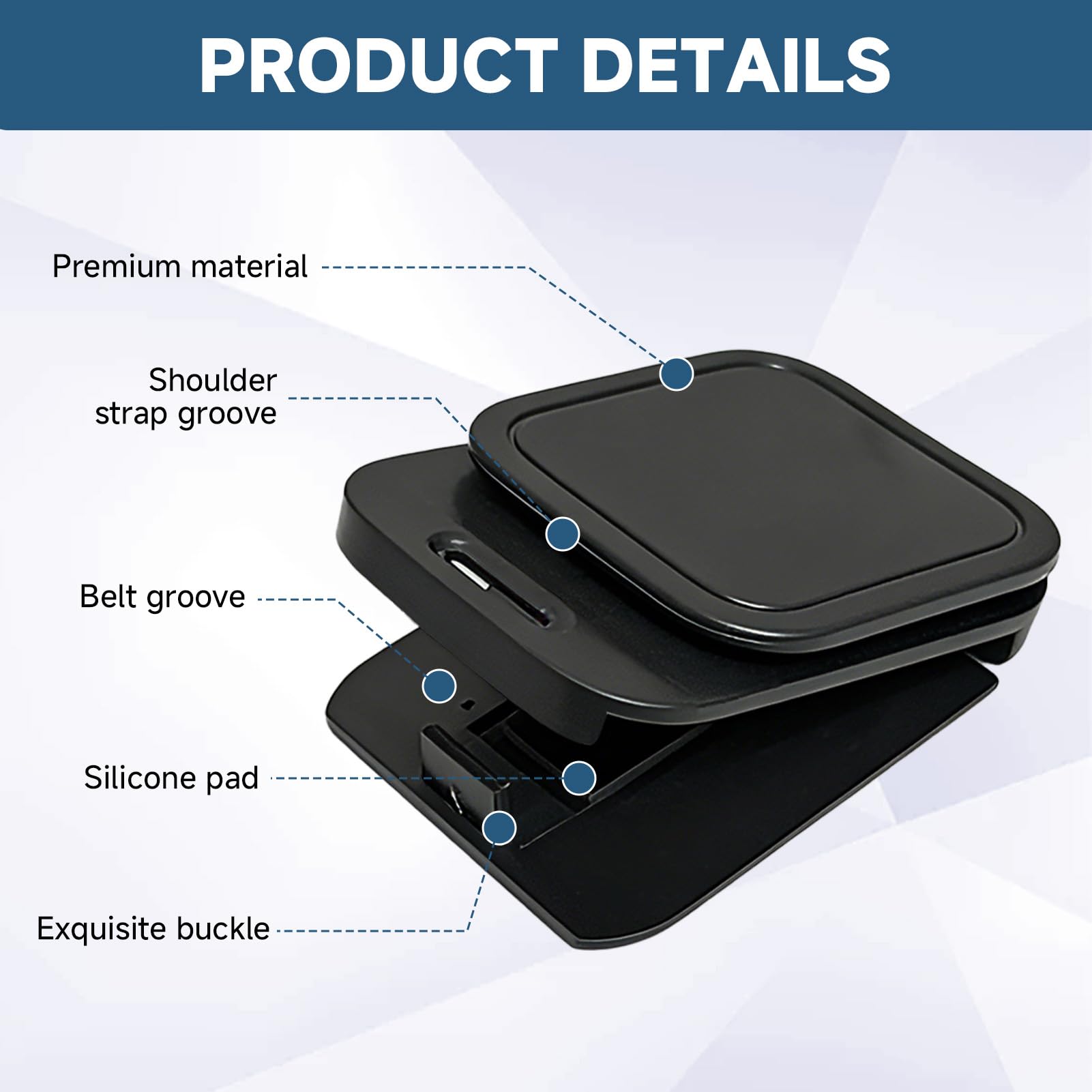 EBQOSK universal-fit seatbelt clip for cars, SUVs, trucks and more.