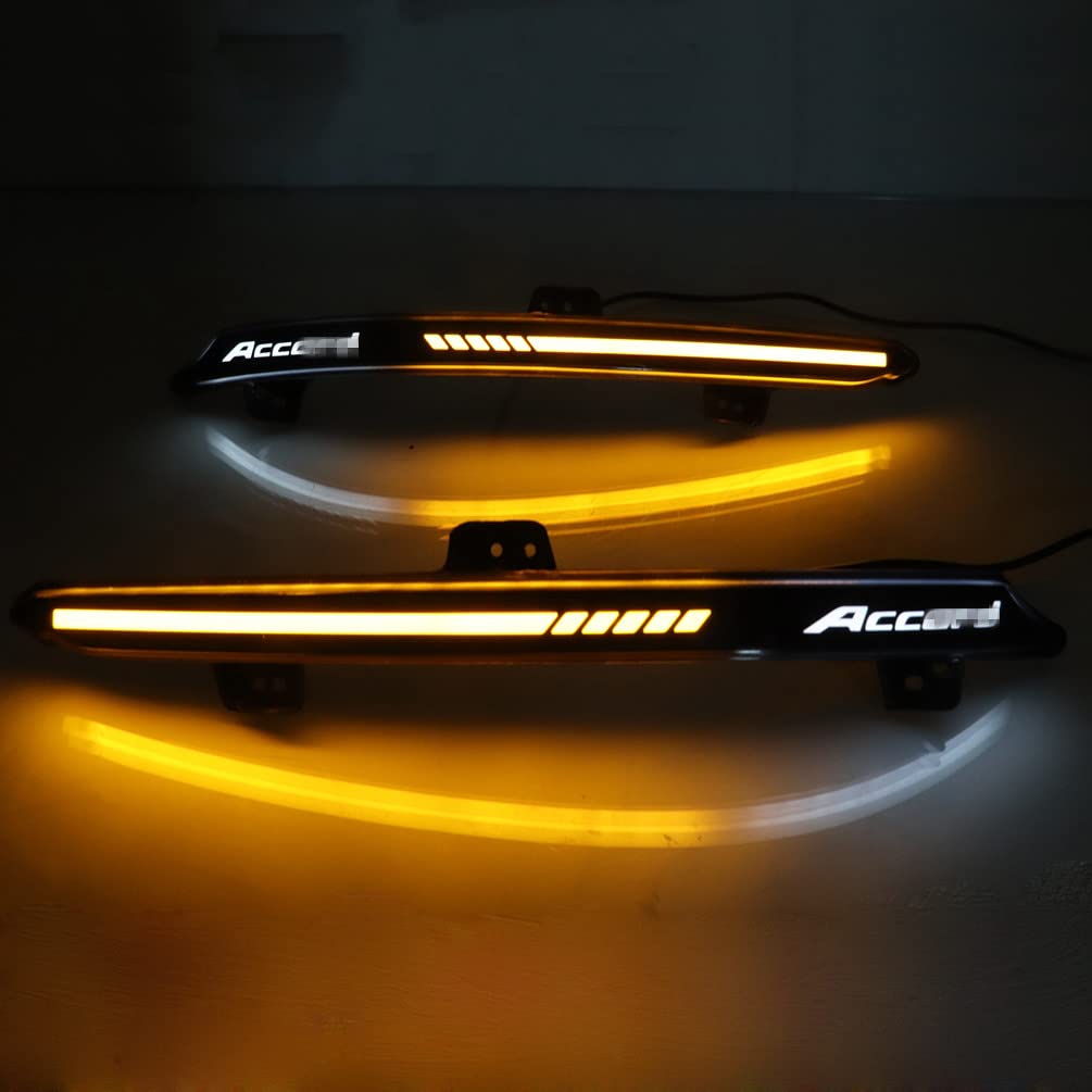 ECAHAYAKU smoke-lens bumper reflector lights improve exterior aesthetics