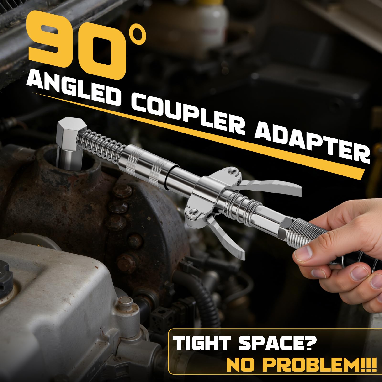 Ecarke universal coupler works with multiple fittings for versatility.