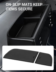 Ecarzo dash tray compact design fits behind the screen for clean look