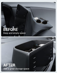 Ecarzo dash tray internal storage expands space for sunglasses and phone