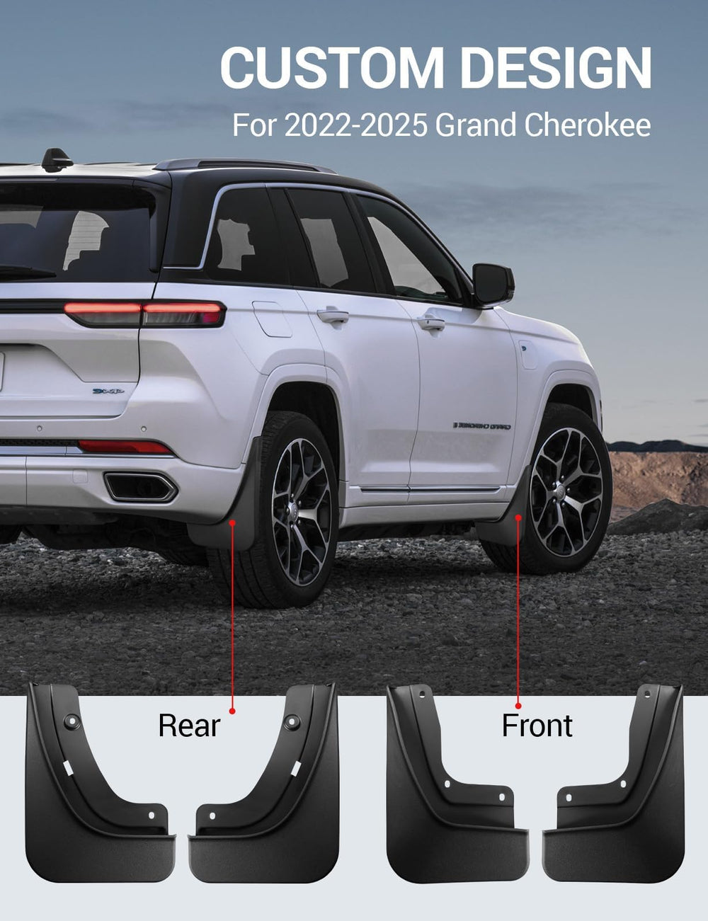 Ecarzo mud flaps front right guard wheel area against mud and stones