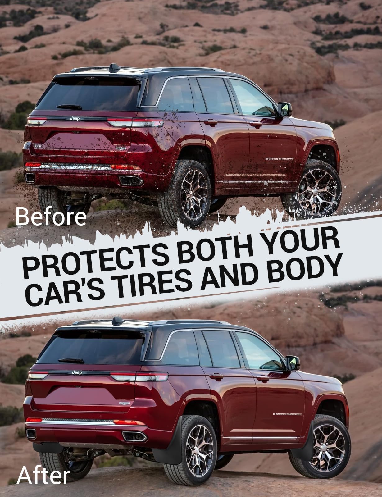 Ecarzo mud flaps rear left shields debris and spray for easier cleaning