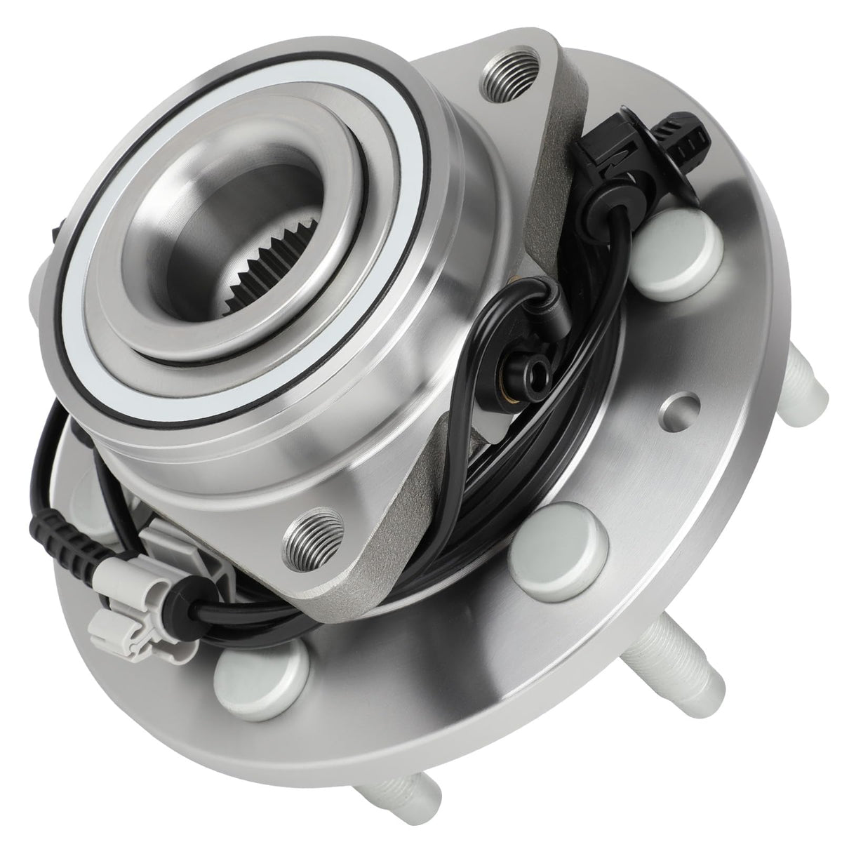 ECCPP 515096 front hub bearing assembly, front view for precise 6-lug fit and smooth rotation.