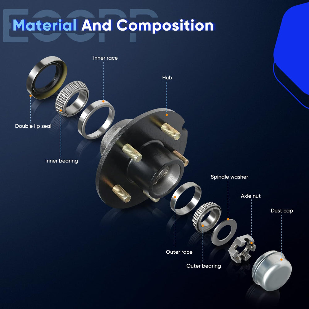 ECCPP 515096 right-side hub image, robust flange and sealed bearing for durability.