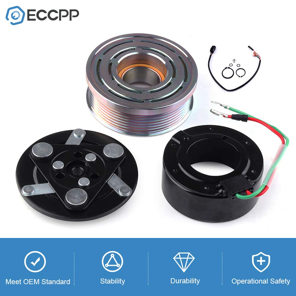 ECCPP A/C clutch assembly showcasing durable aluminum construction