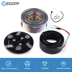 ECCPP A/C clutch assembly showcasing durable aluminum construction