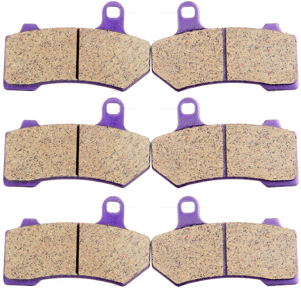 ECCPP brake pads front and rear kit for Harley motorcycles enhances braking confidence.