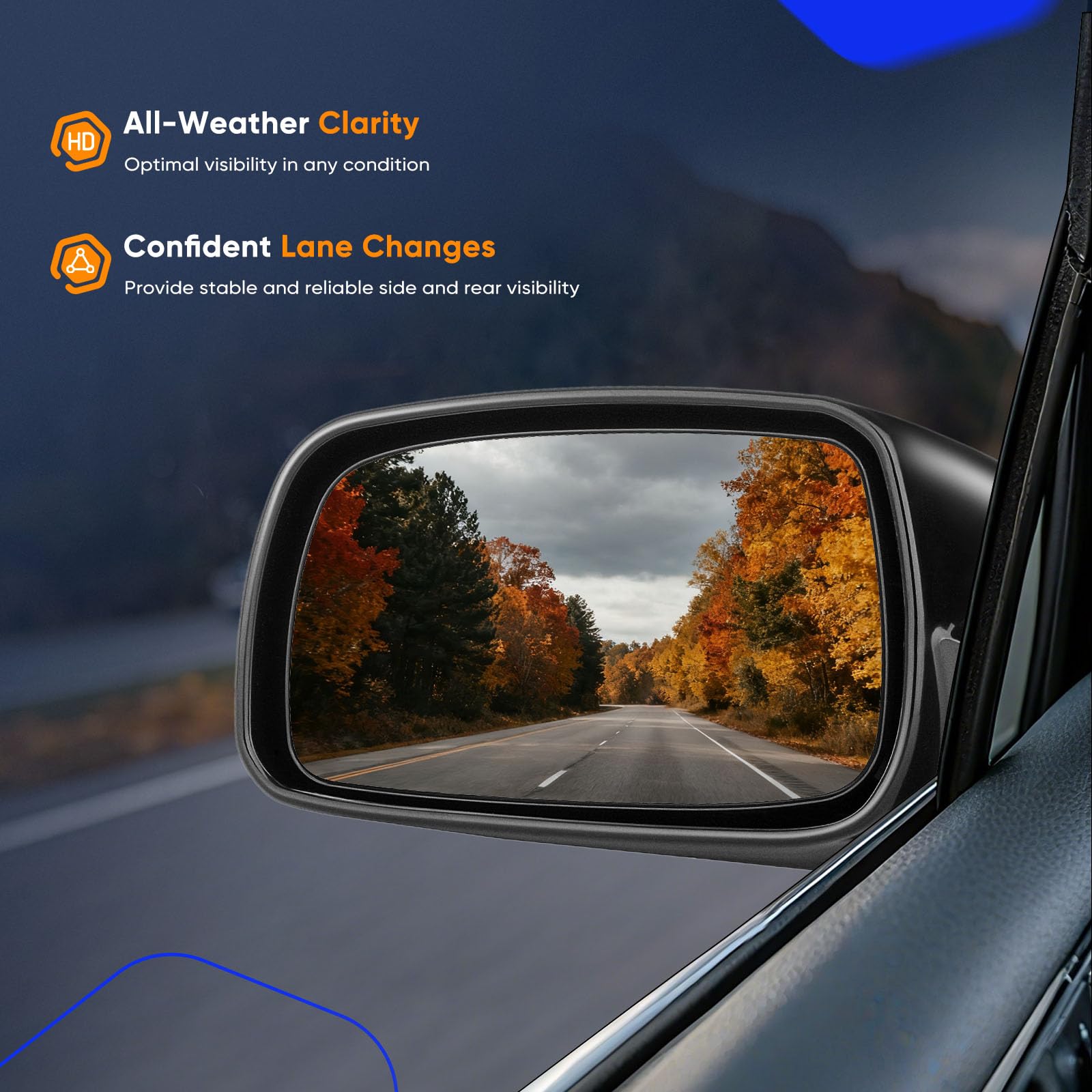 ECCPP Camry mirror installation hardware shown for quick replacement