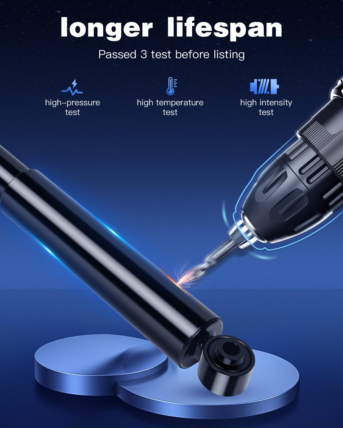 ECCPP Chevy SSR rear shock set enhances highway control and comfort.