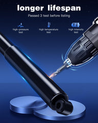 ECCPP Ford F-350 front shock assembly enhances handling during heavy loads.