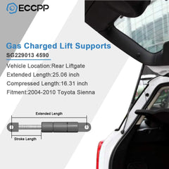 ECCPP gas spring lift support with 4590 SG229013 compatibility improves trunk opening stability.