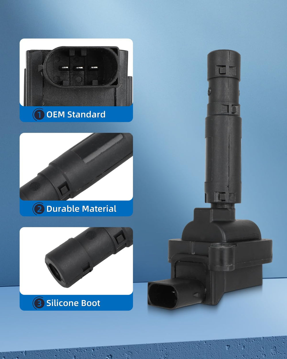 ECCPP iridium spark plugs paired with coils for smooth engine response
