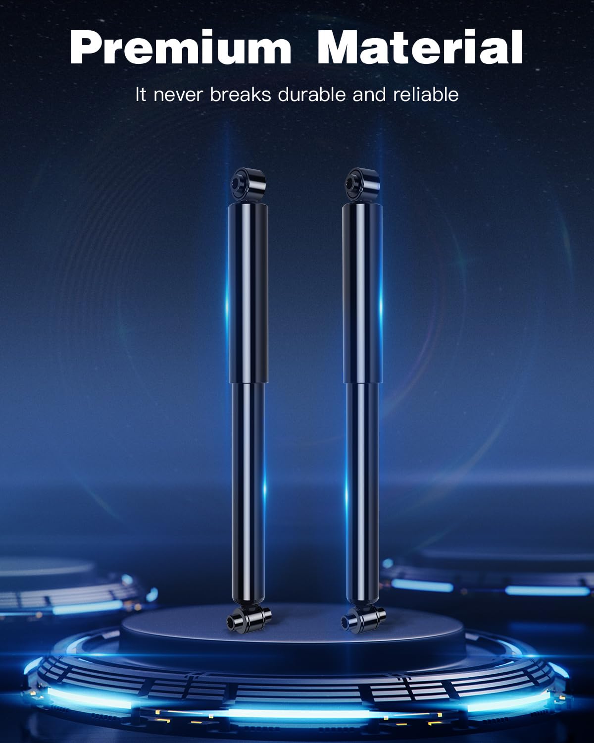 ECCPP Isuzu Ascender rear shocks help maintain ride height through rough terrain.
