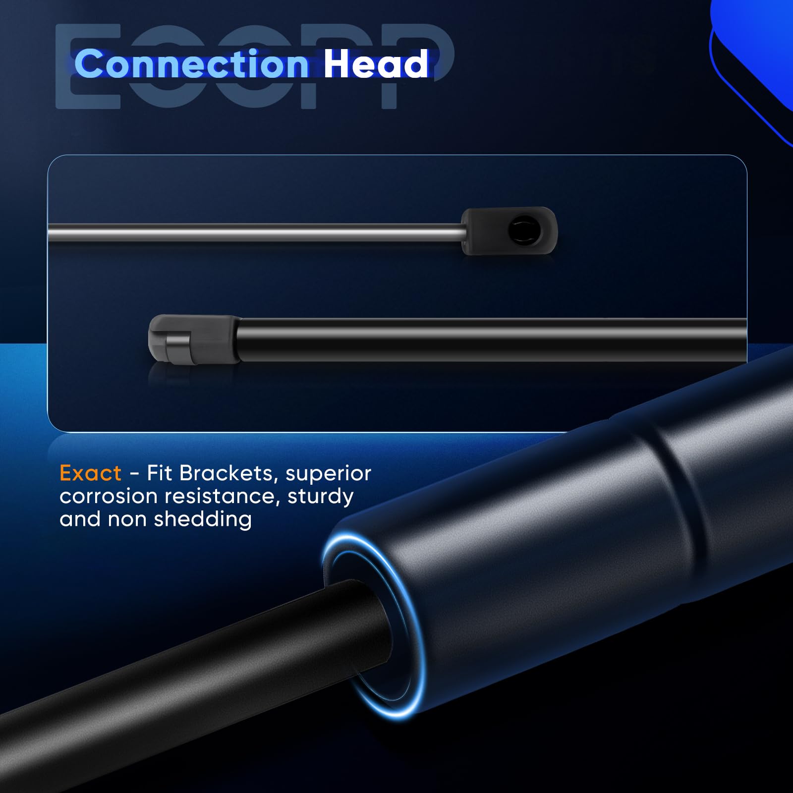 ECCPP lift support mechanism diagram helps buyers understand installation