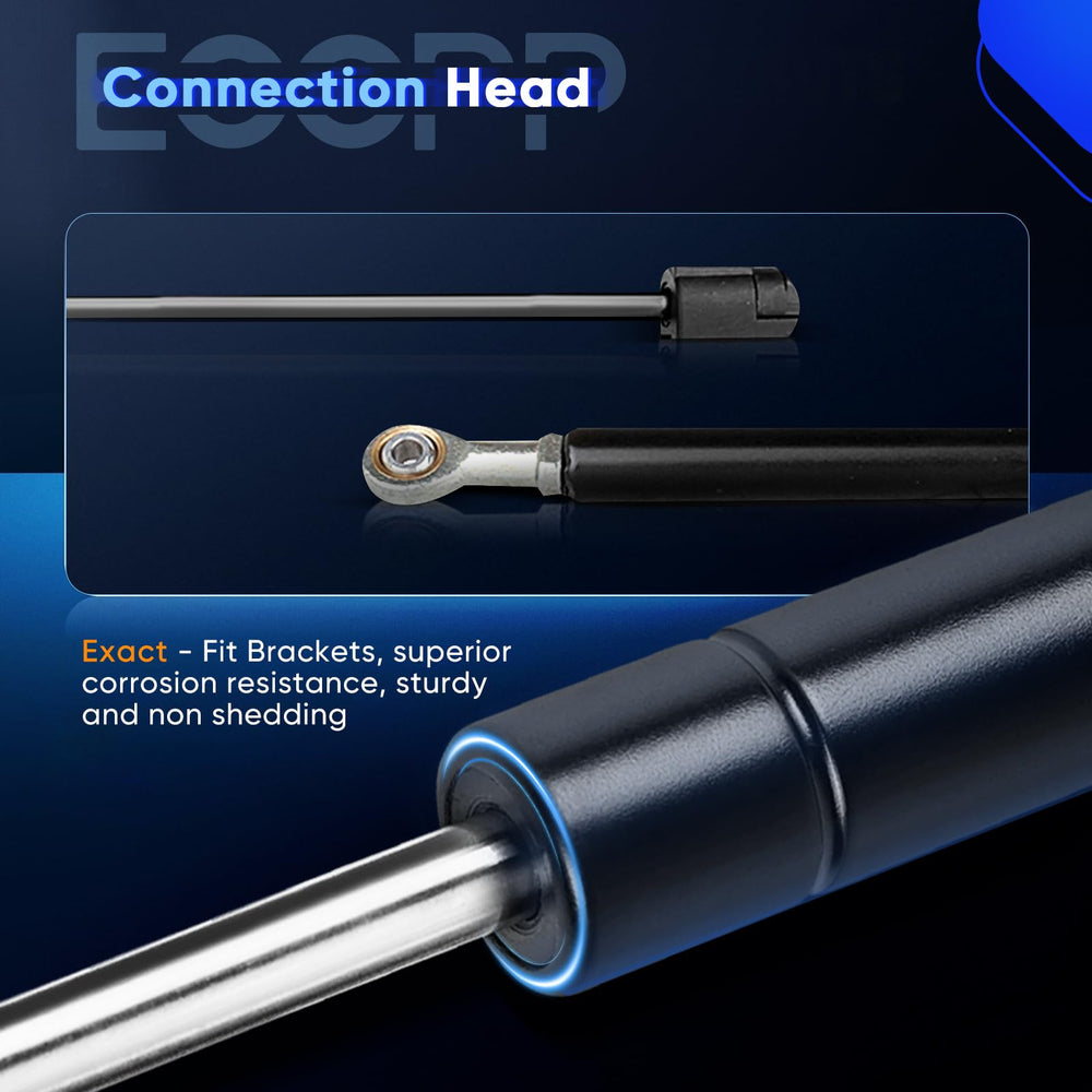 ECCPP gas spring close-up showing robust piston rod construction