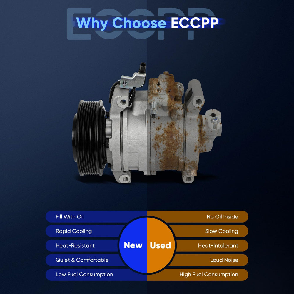 ECCPP nitrogen leak test on AC compressor, quality seal and performance assurance