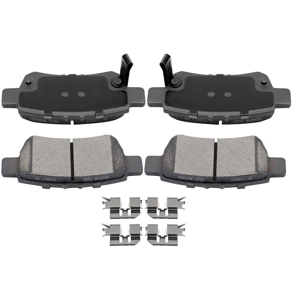 ECCPP rear ceramic brake pads for Honda Odyssey—rear assembly view for replacement