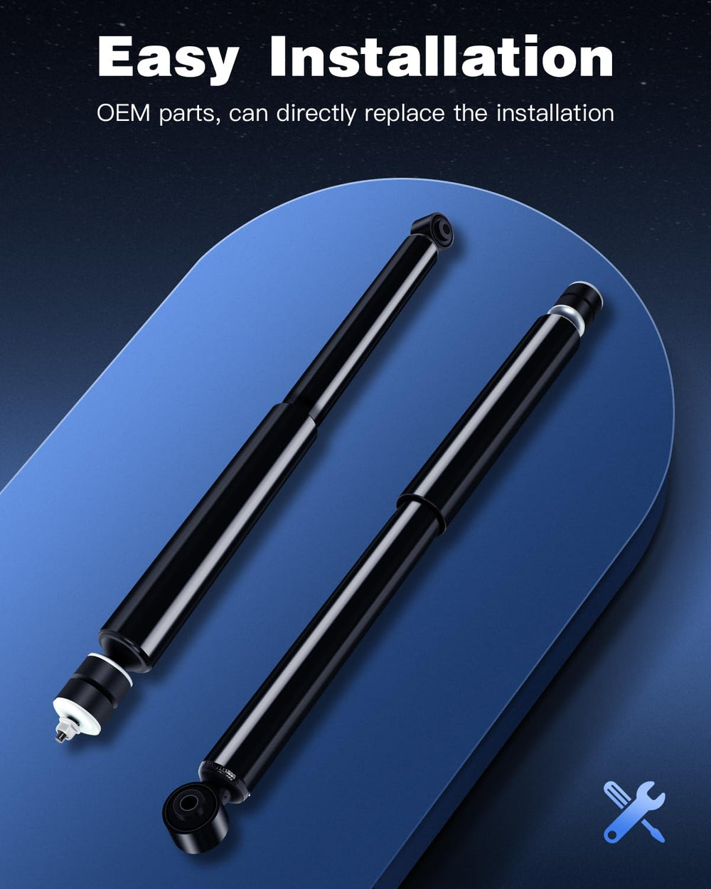 Close-up of TEFLON-coated piston band for longer life.