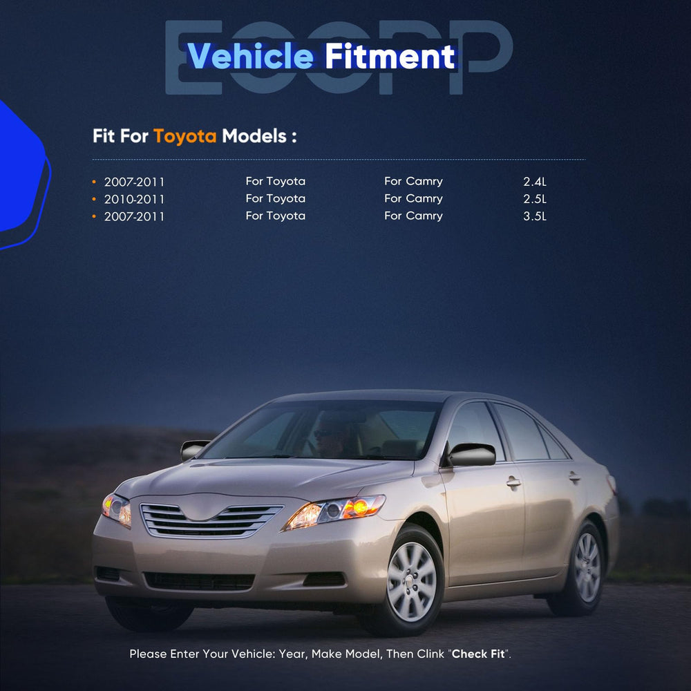 ECCPP Toyota Camry folding housing shown for easy parking in tight spaces