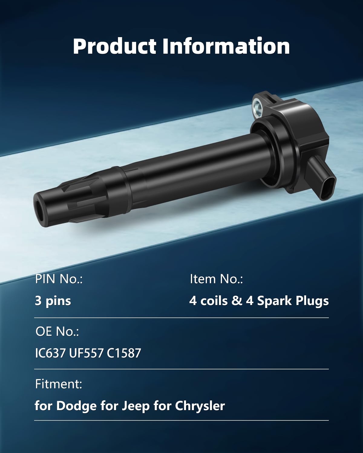 Close-up view of ECCPP UF557 coil assembly showing durable connectors.