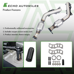 ECHO AUTOMILES catalytic converter for Toyota Tacoma 2005-2011 enhances airflow