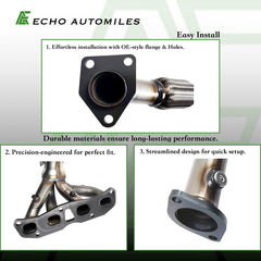 ECHO AUTOMILES high-flow design converter enhances engine efficiency on Altima 2.5L.