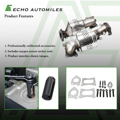 Echo Automiles right catalytic converter for Honda, optimized for engine response.