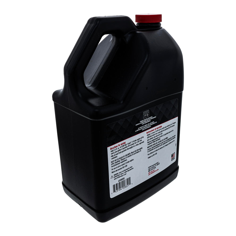 ECHO Red Armor sealed cap highlighting long shelf life in storage.
