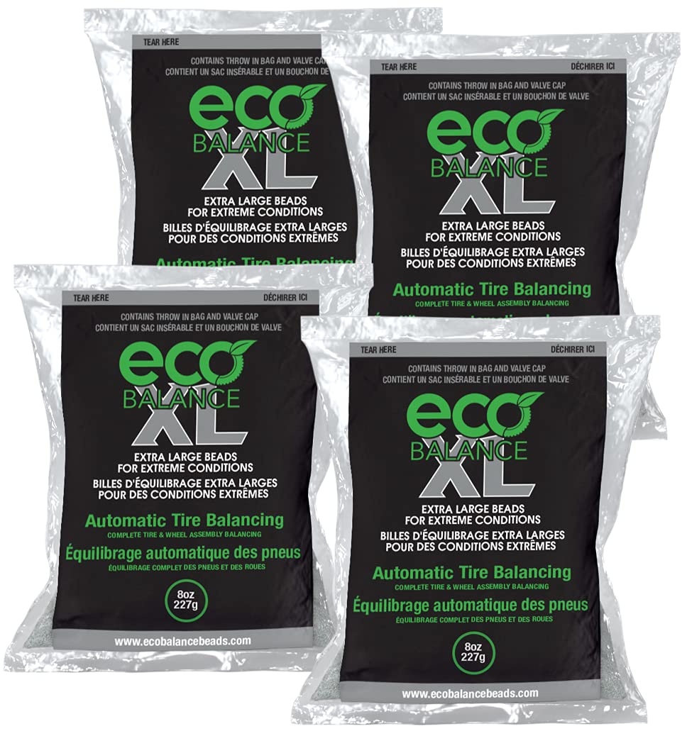 ECO Balance ECO XL4 beads inside tire-assembly promote automatic balance for smoother, more confident rides.