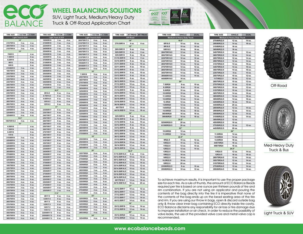 Eco Balance XL valve caps pack for secure wheel sealing and convenience.
