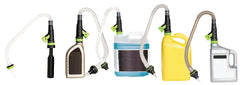 Eco-Loop 29-inch hose demonstrates reach for distant or hard-to-reach bottles.