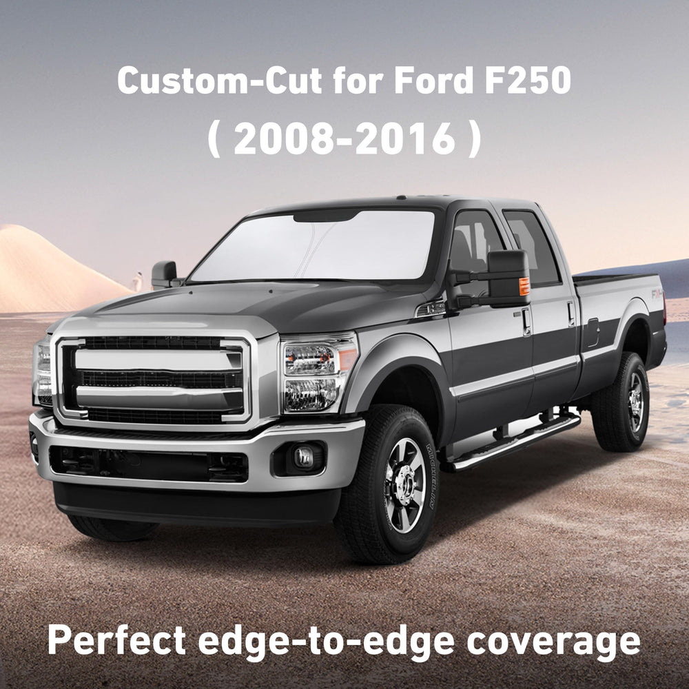 EcoNour windshield sunshade folded storage for glove compartment easy stow.