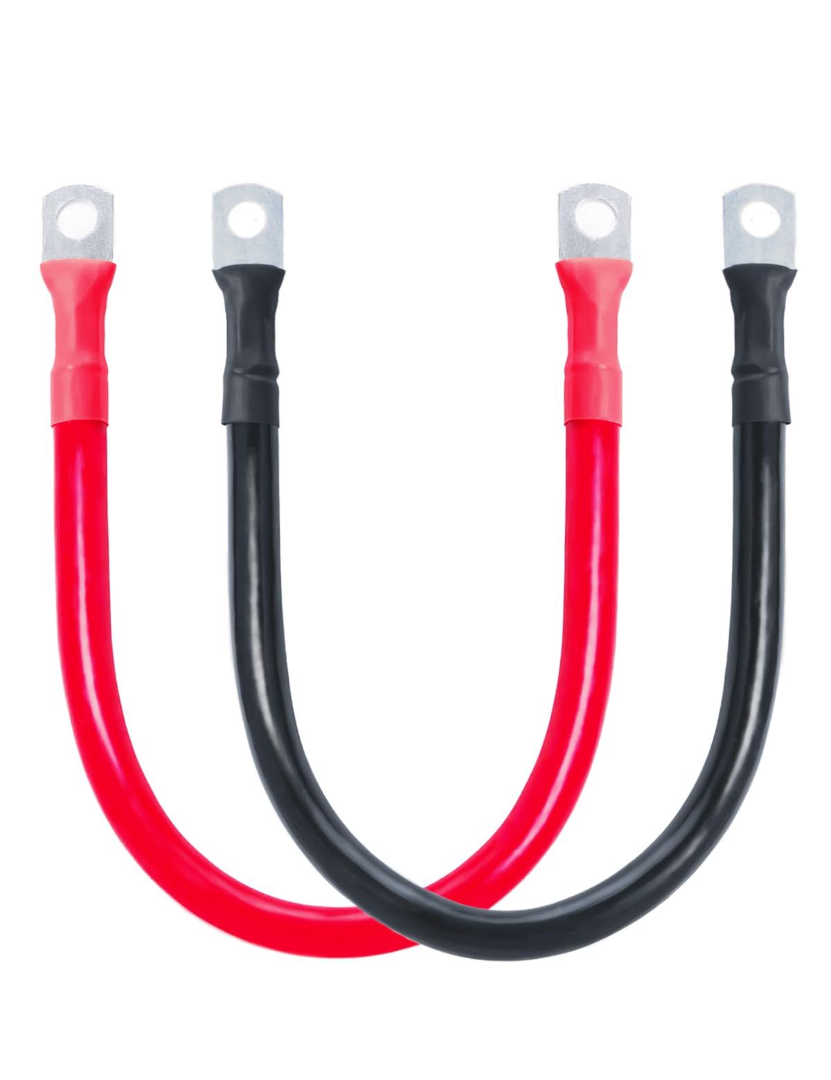 Eco-Worthy 2AWG battery cable with red insulation for secure power delivery.