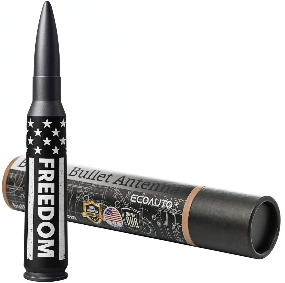 EcoAuto bullet antenna topper on general truck models offers anti-theft benefits and modern flair.