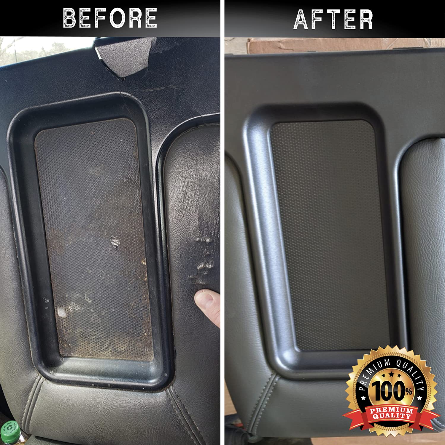 EcoAuto center console lid close-up highlights the padded top for quieter operation.