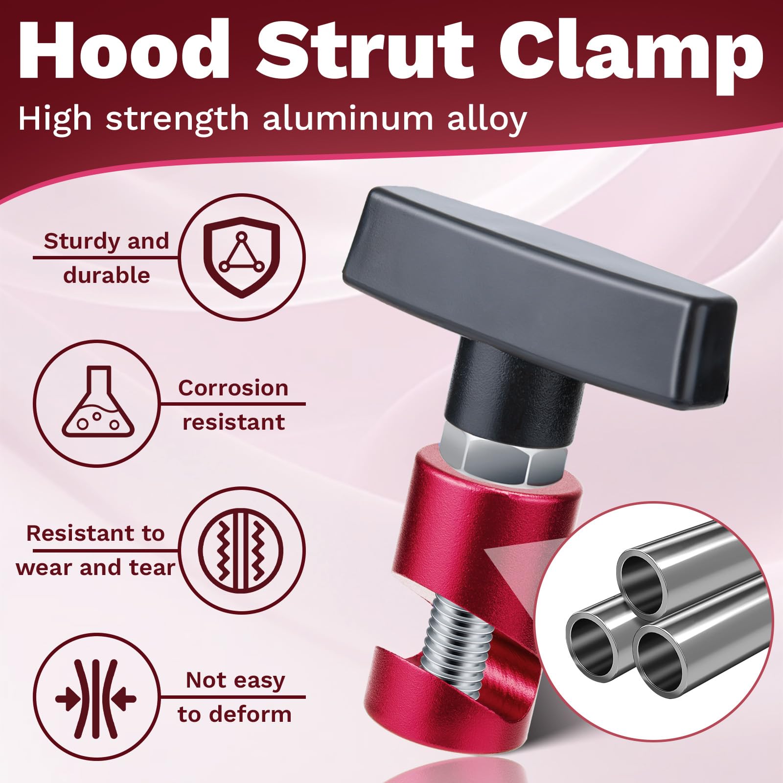 ecocstm hood prop clip lock nut detail emphasizes secure fastening