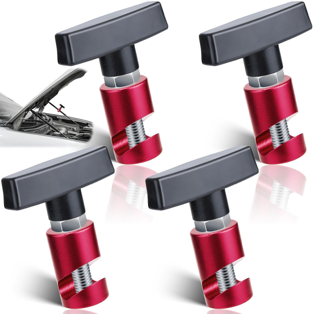ecocstm hood prop clip red set for reliable hood support during maintenance